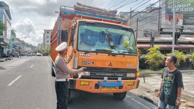 Hari Ke-13, Ops Keselamatan Toba 2025, Polres Sibolga Tilang Pelanggar Lalu Lintas