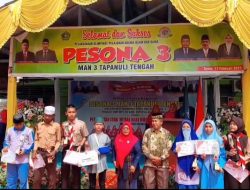 Kegiatan Pesona 3 MAN 3 Tapteng Resmi Ditutup, Sejumlah Siswa Raih Piala dan Medali