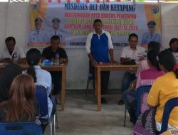 Desa Lobutua Gelar Musdesus Terkait Program Ketapang dan Penetapan Calon Penerima Manfaat KPM BLT DD