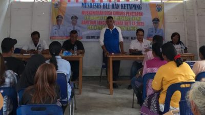 Desa Lobutua Gelar Musdesus Terkait Program Ketapang dan Penetapan Calon Penerima Manfaat KPM BLT DD