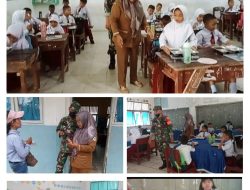 Siswa SD 158493 Sibuluan IB Tapteng Senang Terima Makanan Bergizi Gratis