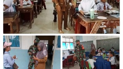 Siswa SD 158493 Sibuluan IB Tapteng Senang Terima Makanan Bergizi Gratis