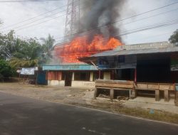 Diduga Akibat Korsleting Listrik, Rumah Makan Lubers Terbakar