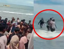 Sempat Viral di Media Sosial, 4 Pengunjung Pantai Sorkam Hampir Tenggelam