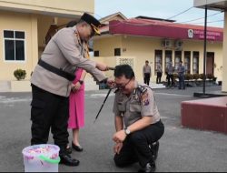 Kapolres Sibolga Pimpin Upacara Kenaikkan Pangkat Kompol Bremer Hulu