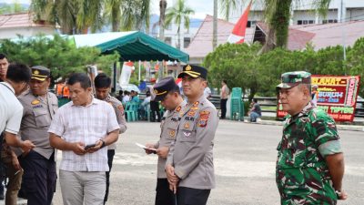 Kapolres Pantau Pengamanan Mayday di Tapanuli Tengah : Kegiatan Berjalan Kondusif