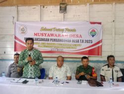 Desa Aek Gambir Adakan Musyawarah Pra pelaksanaan dan Penyaluran BLT DD TA 2025