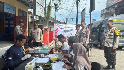 Dalam Rangka HUT Bhayangkara, Polres Sibolga Laksanakan Pemeriksaan Kesehatan Gratis
