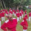 Pemerintah Desa Sigambo-gambo Adakan Senam Lansia Sekaligus Pembagian Pakaian Training Merah Putih