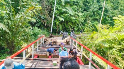 Masyarakat Dusun I, Desa Sialogo Sangat Senang Tentang Pembangunan Rehab Jembatan