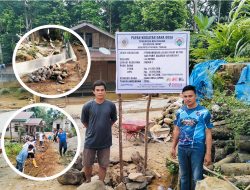 Pemerintah Desa Sialogo Bangun Saluran Drainase Sekaligus Jalan Rabat Beton Di Permukiman Warga Dusun I