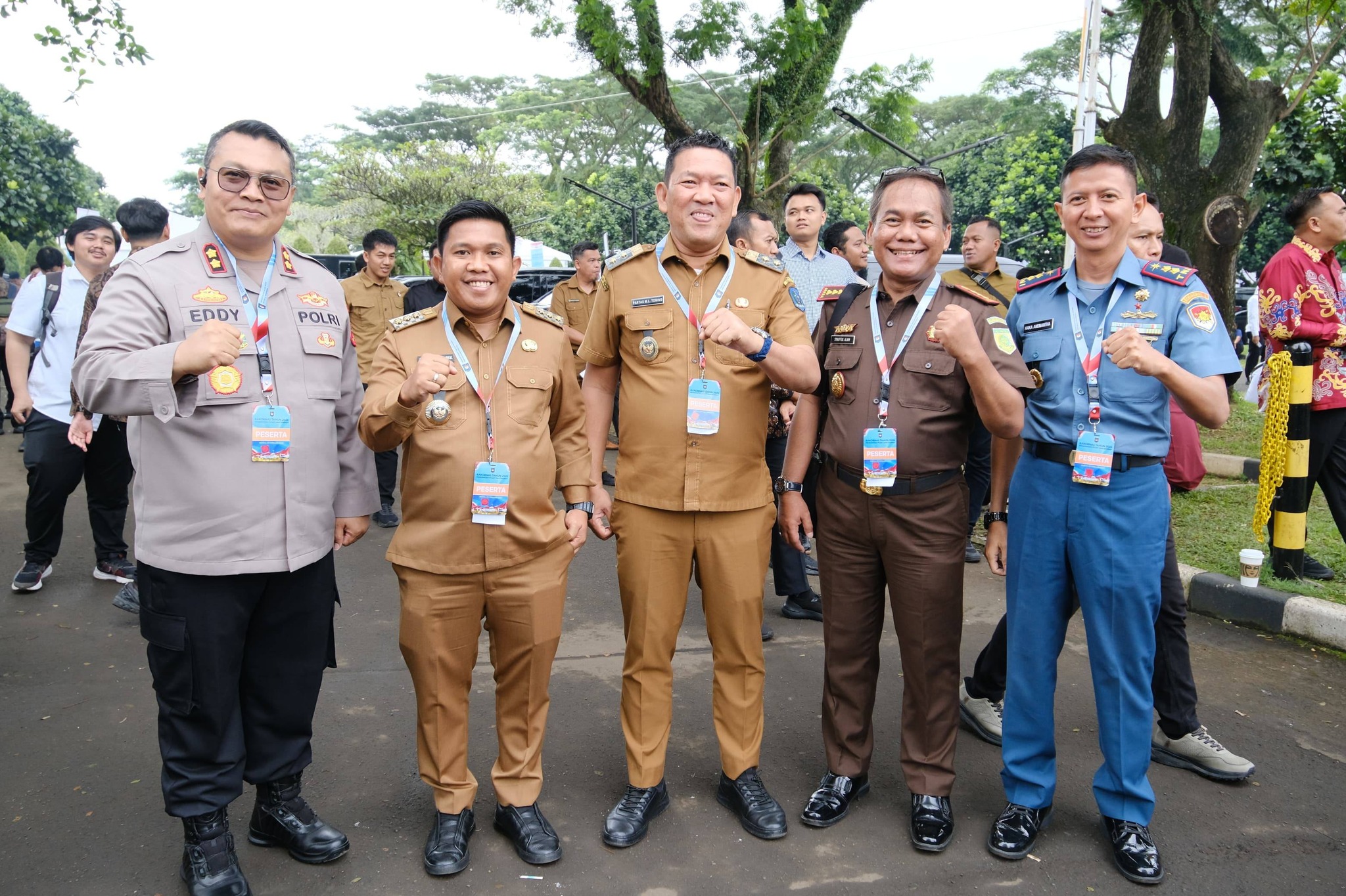 Ket Gbr : Wali Kota Sibolga, Akhmad Syukri Nazry Penarik, dan Wakil Wali Kota Sibolga, Pantas Maruba Lumban Tobing, bersama jajaran Forum Koordinasi Pimpinan Daerah (Forkopimda), menghadiri Rapat Koordinasi Nasional (Rakornas) Pemerintah Pusat dan Daerah Tahun 2026 di Sentul International Convention Center (SICC), Kabupaten Bogor, Provinsi Jawa Barat, pada Senin (02/02/2026).