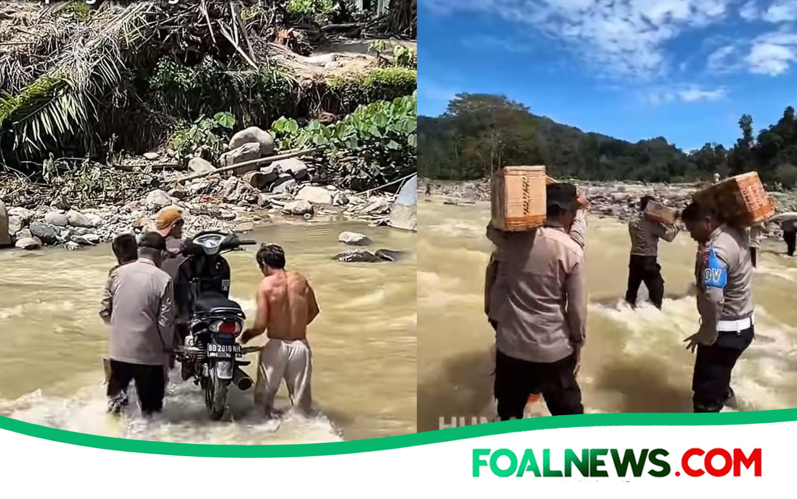 Ket Gbr: Kepolisian Resor (Polres) Tapanuli Tengah kembali menyalurkan bantuan sosial berupa bahan pokok kepada masyarakat Desa Sibio-bio, Kecamatan Sibabangun, Kabupaten Tapanuli Tengah, Jumat (20/2/2026).