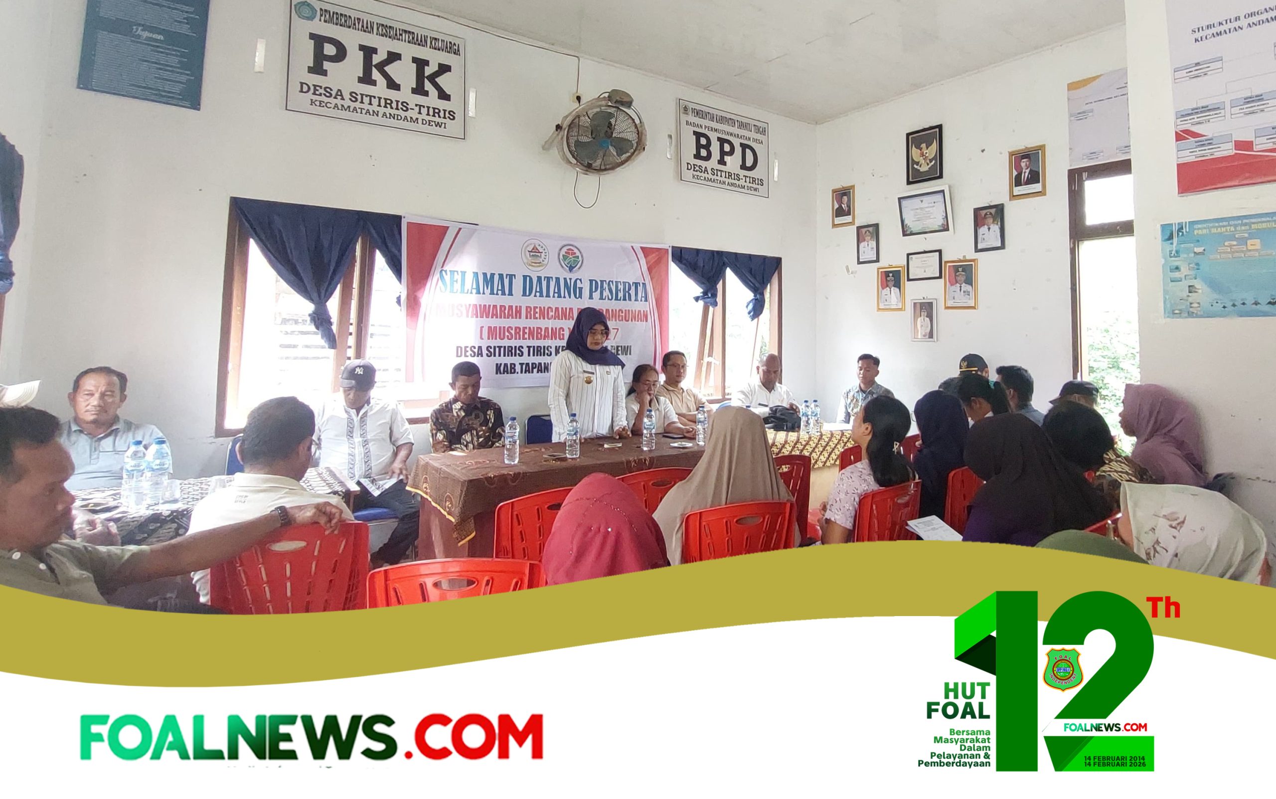 Ket Gbr ; Desa Sitiris-tiris Kecamatan Andam dewi Adakan Musrembang Desa, Rabu 21 Januari 2026.