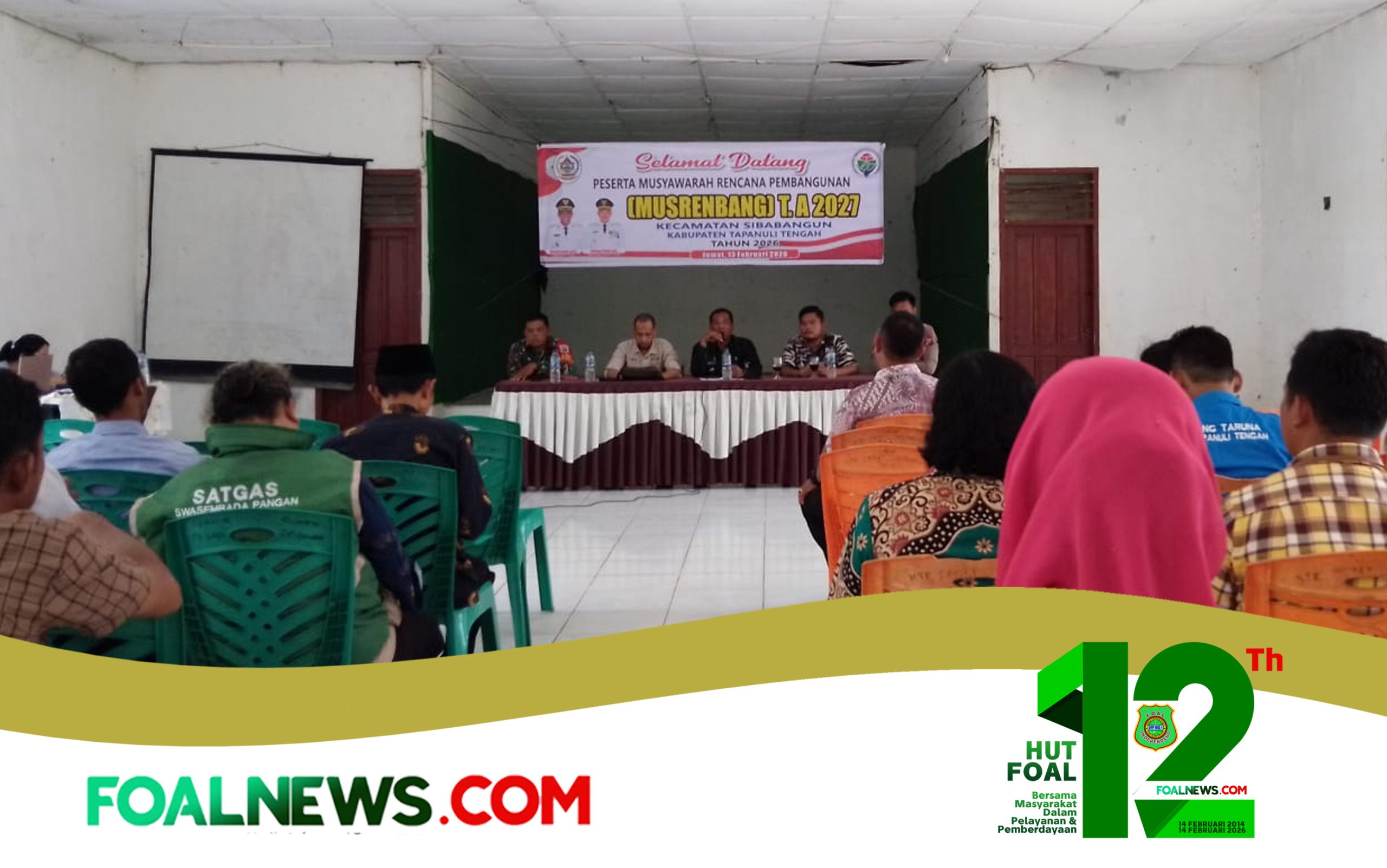 Ket Gbr : Musyawarah Perencanaan Pembangunan (Musrenbang) tingkat Kecamatan sibabangun yang diselenggarakan di Aula kantor Camat Sibabangun.