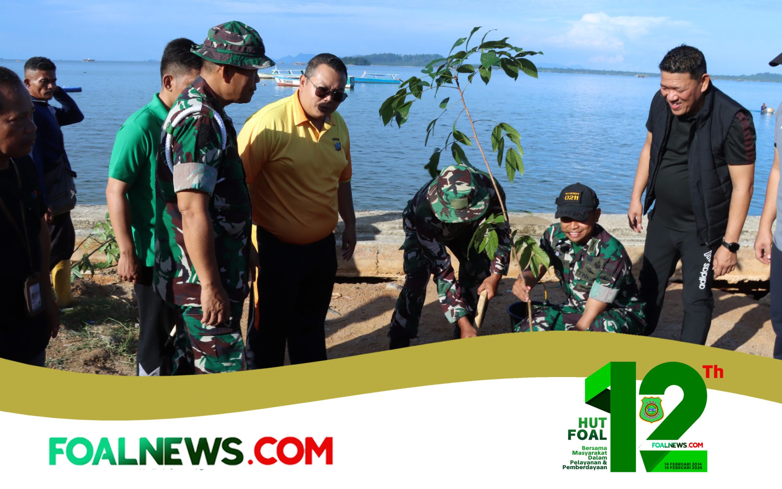 Ket Gbr : Pemerintah Kota Sibolga bersama unsur TNI, Polri, dan stakeholder terkait melaksanakan Apel Gabungan Gotong Royong Massal dan Penanaman Pohon di wilayah Kota Sibolga, Jumat (06/02/2025).