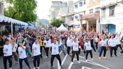 Kapolres Sibolga Bersama Forkopimda Ikut Meriahkan Jalan Santai Dalam Acara HUT Sibolga