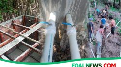 Proyek Rehabilitasi Bak Penampung Air Bersih dan Perpipaan di Desa Pasaribu Tobing Jae Sudah Rampung Dikerjakan