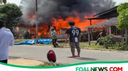 Satu Unit Rumah Semi Permanen Habis di lalap Sijago Merah di Dusun Satu Desa Botot, Kerugian di Taksir Ratusan Juta Rupiah