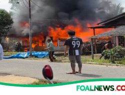 Satu Unit Rumah Semi Permanen Habis di lalap Sijago Merah di Dusun Satu Desa Botot, Kerugian di Taksir Ratusan Juta Rupiah
