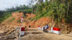 Pembangunan Jembatan Aramco di Hutanabolon, “Dari Terputus Jadi Terhubung” Selesai dikerjakan oleh TNI AD