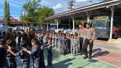 Satlantas Polres Sibolga Tanamkan Budaya Tertib Berlalulintas Sejak Dini di Tk Negeri Oswald Siahaan