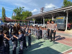 Satlantas Polres Sibolga Tanamkan Budaya Tertib Berlalulintas Sejak Dini di Tk Negeri Oswald Siahaan