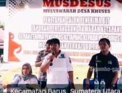 Pemerintah Desa Sigambo-gambo, Kecamatan Barus Adakan Musdesus Sekaligus Penetapan Pengurus BUMDes