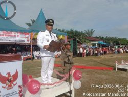 Camat Manduamas Sahala Sihotang Pimpin Upacara kemerdekaan HUT RI ke-81
