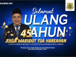 Ulang Tahun ke-45 Josua M. Habeahan: Penuh Syukur, Berjanji Lebih Mengabdi dan Siap Maju Lebih Luas Demi Tapanuli Tengah