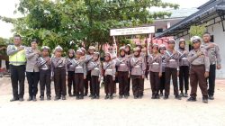 Satlantas Polres Tapteng Bikin Polisi Cilik di SDN 158493 Sibuluan 1B, Tanamkan Disiplin Lalu Lintas Sejak Dini